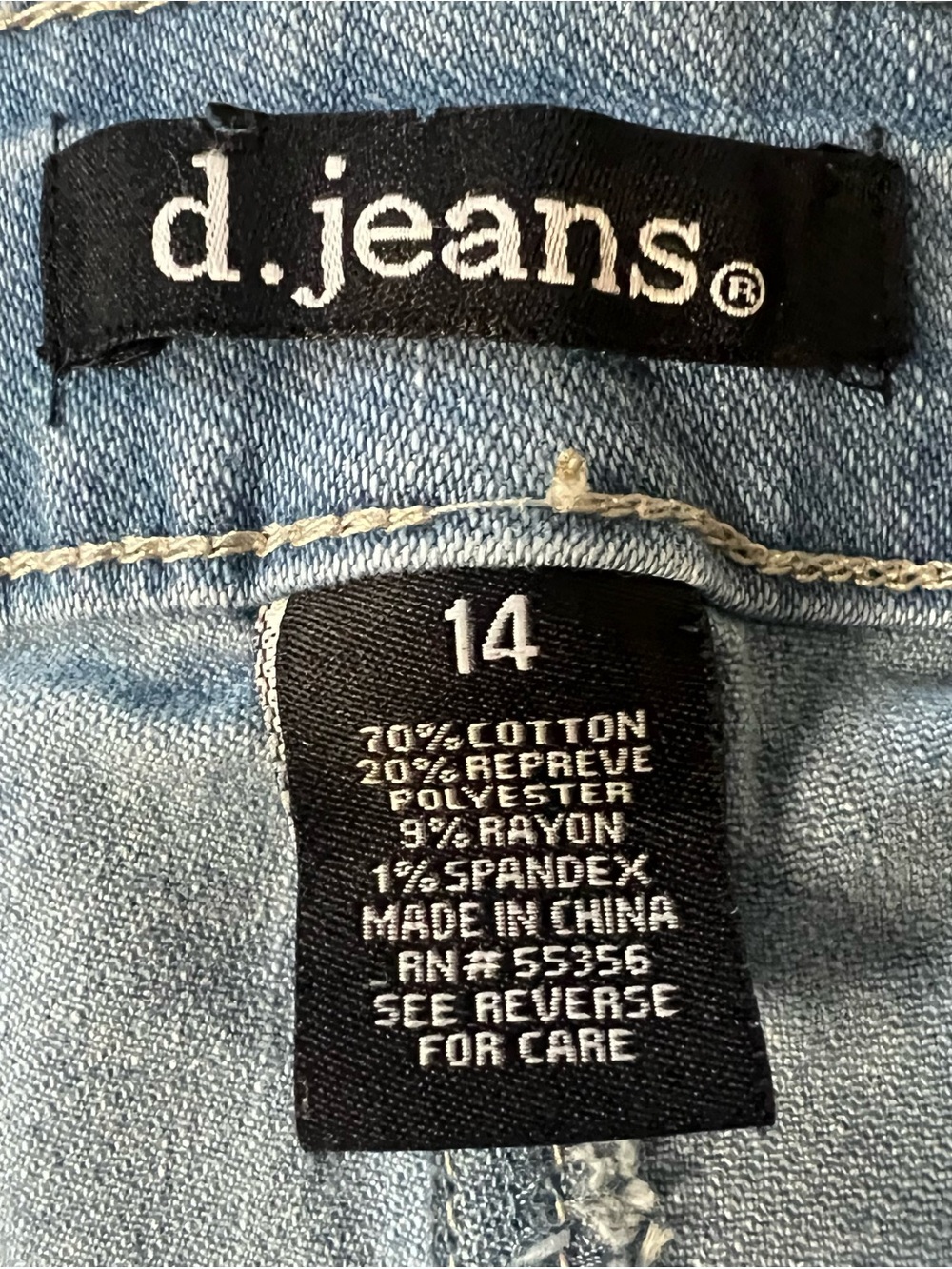 d. jeans Light Blue Skinny Distressed Women’s Jeans - Picture 6 of 6